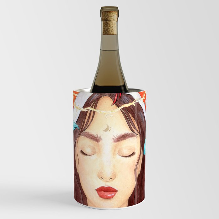 Astrology girl Wine Chiller