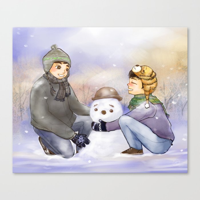 Do you wanna build a Snowman? Canvas Print