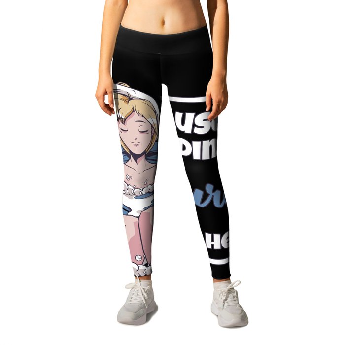 Yuri Anime Gifts for Lewd Hentai Fans Leggings by Society6