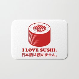 I Love Sushi Bath Mat