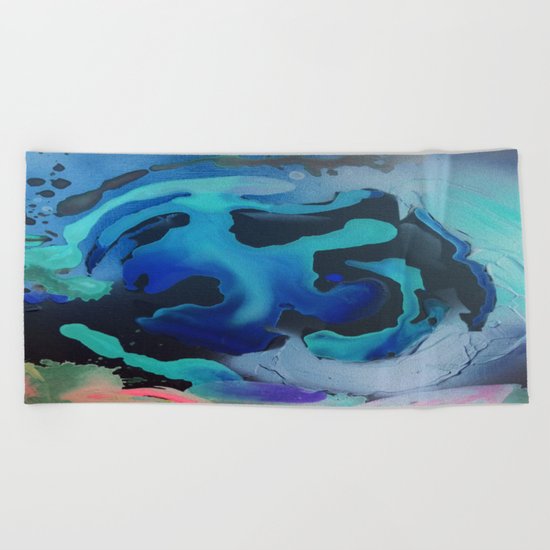 Swim with the Mermaids in the Great Natural Deep Blue Sea Beach Towel