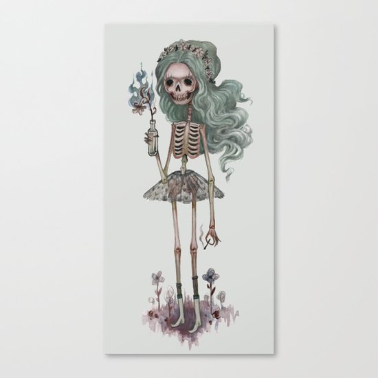 Grim Girlfriend Canvas Print