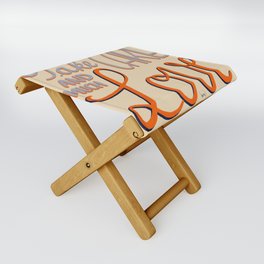 Take care and much love for friend greetings or loved one sweet note Folding Stool