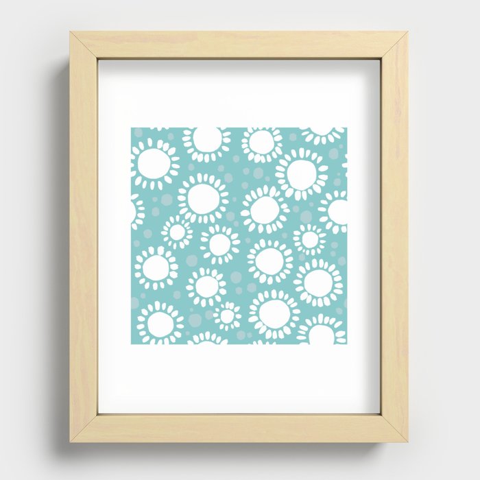 Sea Summer Recessed Framed Print