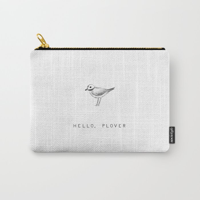 'Hello, Plover' Piping Plover from Maine Carry-All Pouch
