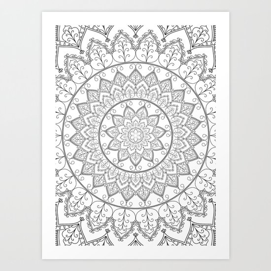 Lace Mandala Art Print