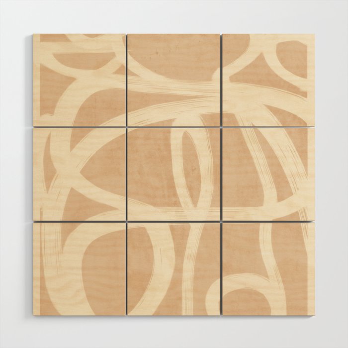 Abstract Lines 28 Wood Wall Art