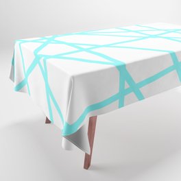 Doodle (Aqua & White) Tablecloth
