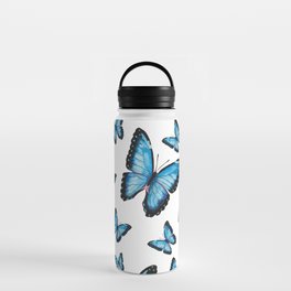 Blue butterfly pattern Water Bottle