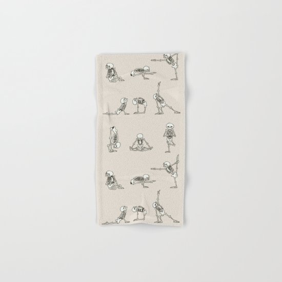 Skeleton Yoga Hand & Bath Towel