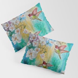 orchids and hummingbirds Pillow Sham