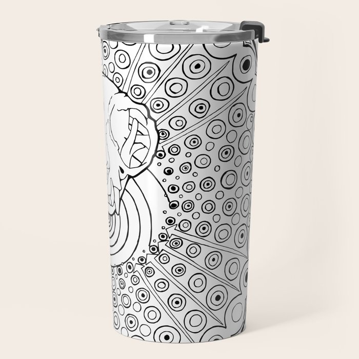 Persian Cat Skull Mandala, coloring fun! Travel Mug by ...