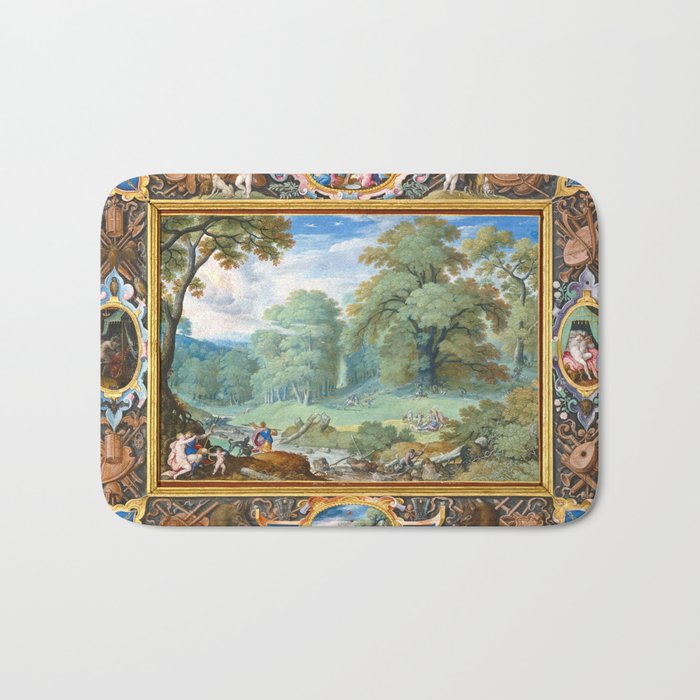  Landscape with the Story of Venus and Adonis 1589  Bath Mat
