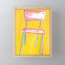 Mid Century Style Chair - Sit Up Framed Mini Art Print