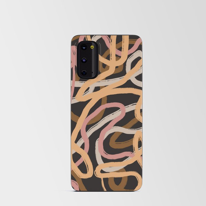 Line art abstract ribbon Android Card Case