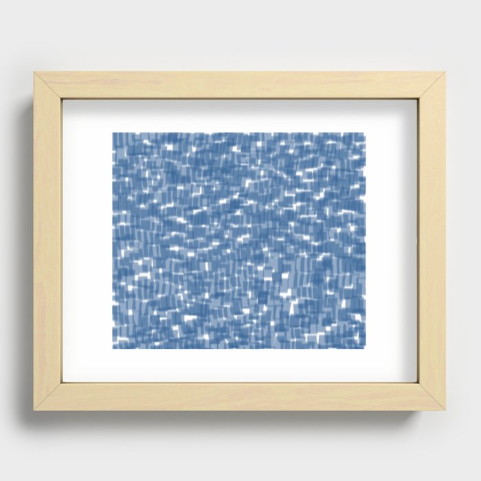 blue&blue Recessed Framed Print