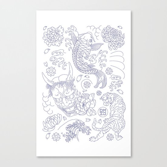 Japanese Tattoo Canvas Print