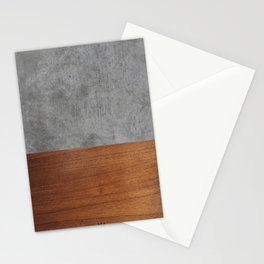Concrete and Wood Luxury Stationery Cards