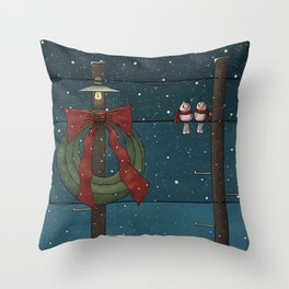 There's a Feeling of Christmas Throw Pillow