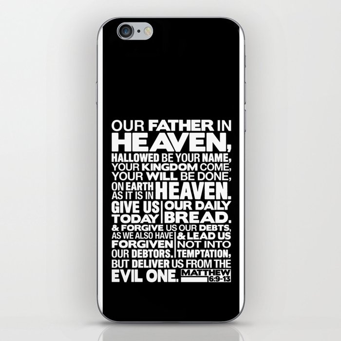 Matthew 6:9-13 Our Father in Heaven iPhone Skin