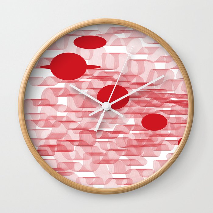 red planets Wall Clock