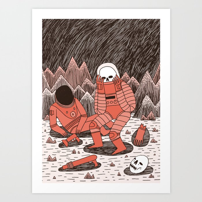 Death in Space Art Print