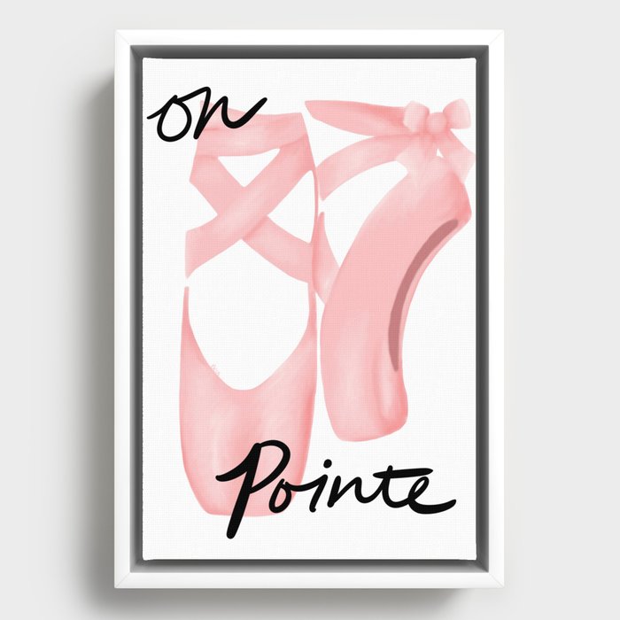 On Pointe Framed Canvas