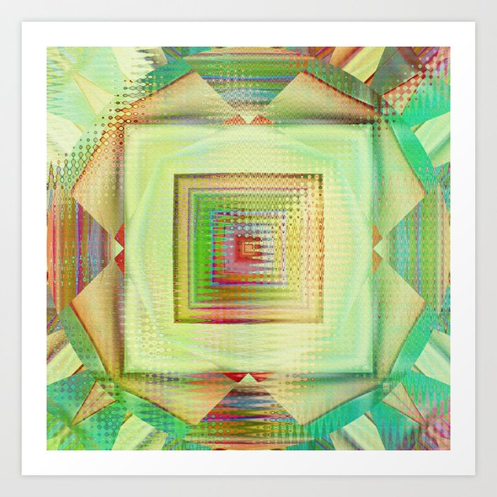 Multicolored abstract 2016 / 011 Art Print