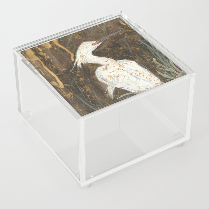 Snowy Egret Acrylic Box