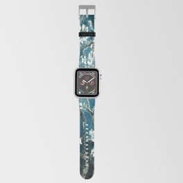 Van Gogh Almond Blossoms : Dark Teal Apple Watch Band | Vincentvangogh, Purevintagelove, Vintage, Flowers, Nursery, Landscape, Vangogh, Nature, Impressionism, Teal 