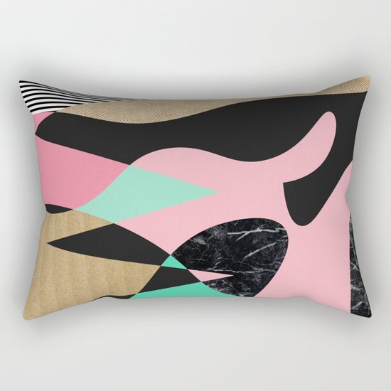 Shapes_Textures_Stripes Rectangular Pillow