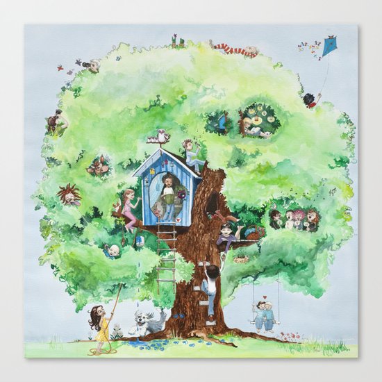 Climbing tree Canvas Print