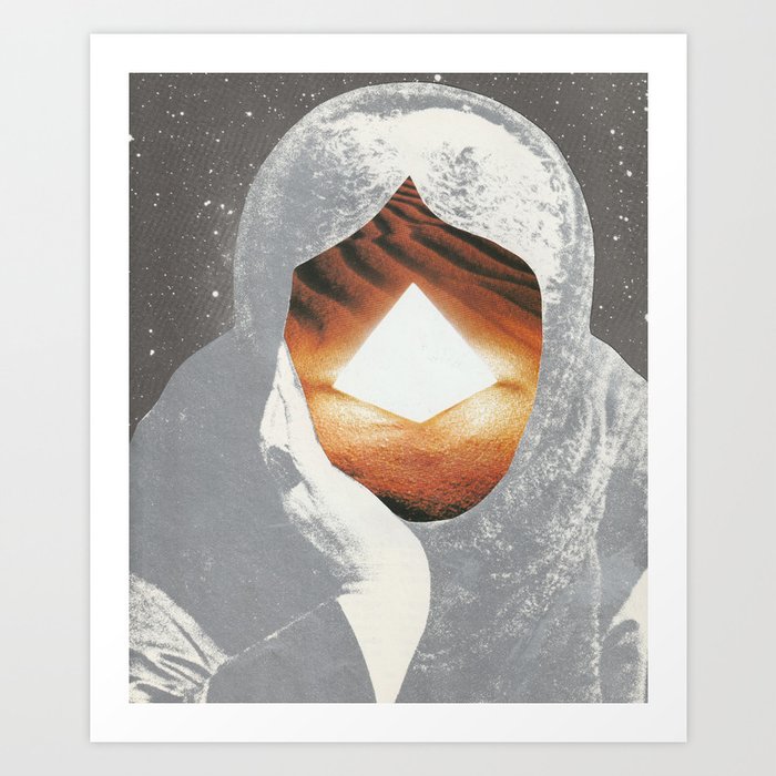 Mystic Analog Collage  Art Print