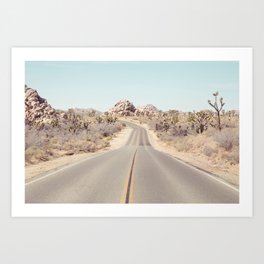 Joshua Tree Desert Road - Landscape Photography Art Print