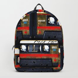 Retro classic vintage gold mix cassette tape Backpack | Photo, Classic, Curated, Digital, Macro, Cassette, Color, Film, Sony, Unique 