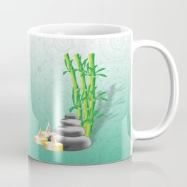 Meditation stones, bamboo and candles Coffee Mug