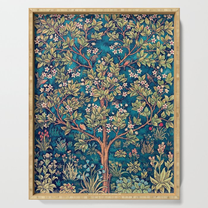 William Morris Tree Of Life, Morris floral, No,5. Serving Tray