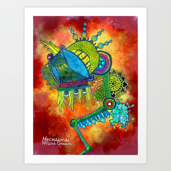 Mechanical MidWar Sprouts Art Print