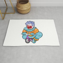 Clown riding Rug
