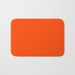 Orange Red Bath Mat | Tinge, Paint, Orangered, Cleandesign, Bloom, Tone, Graphicdesign, Fill, Solid, Colorful 