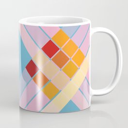 Colorful Summer Sun Retro Style Stripes Epona Coffee Mug