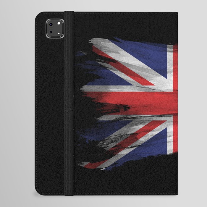 United Kingdom flag brush stroke, national flag iPad Folio Case