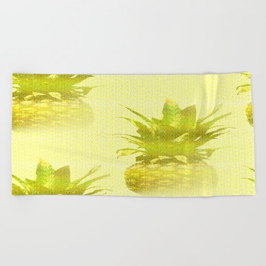 Pineapples Beach Towel