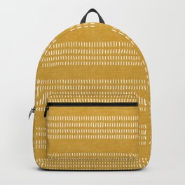 farmhouse stitch - gold Backpack