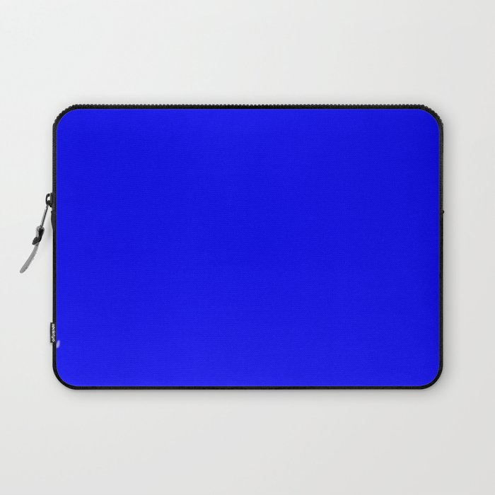 Monochrome  blue 0-0-255 Laptop Sleeve