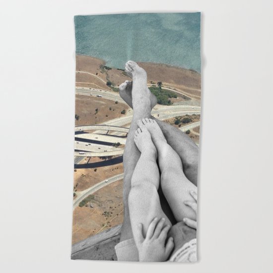 Up in the air Beach Towel