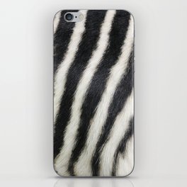 Zebra print iPhone Skin