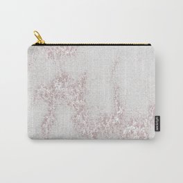 Marble Pattern Silver Rosé Carry-All Pouch