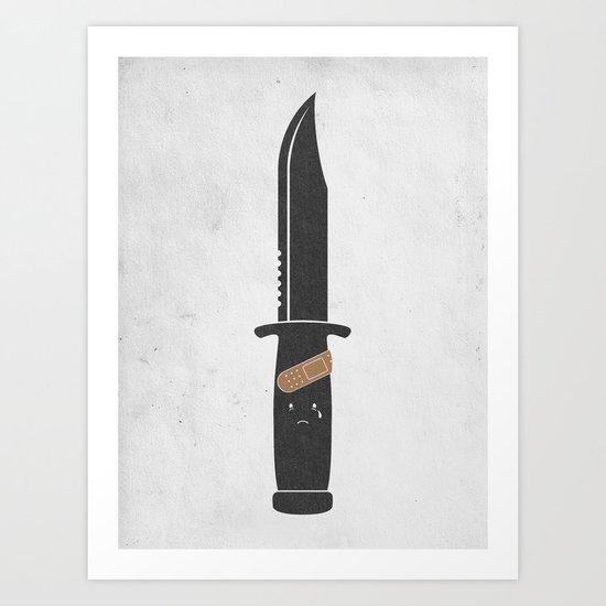 I Cut Myself Art Print