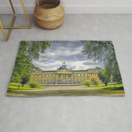 The Royal Palace of Laeken Rug | Parc, Castle, Facade, Landmark, Laeken, Belgian, Residence, Palace, Royalpalace, Neoclassical 